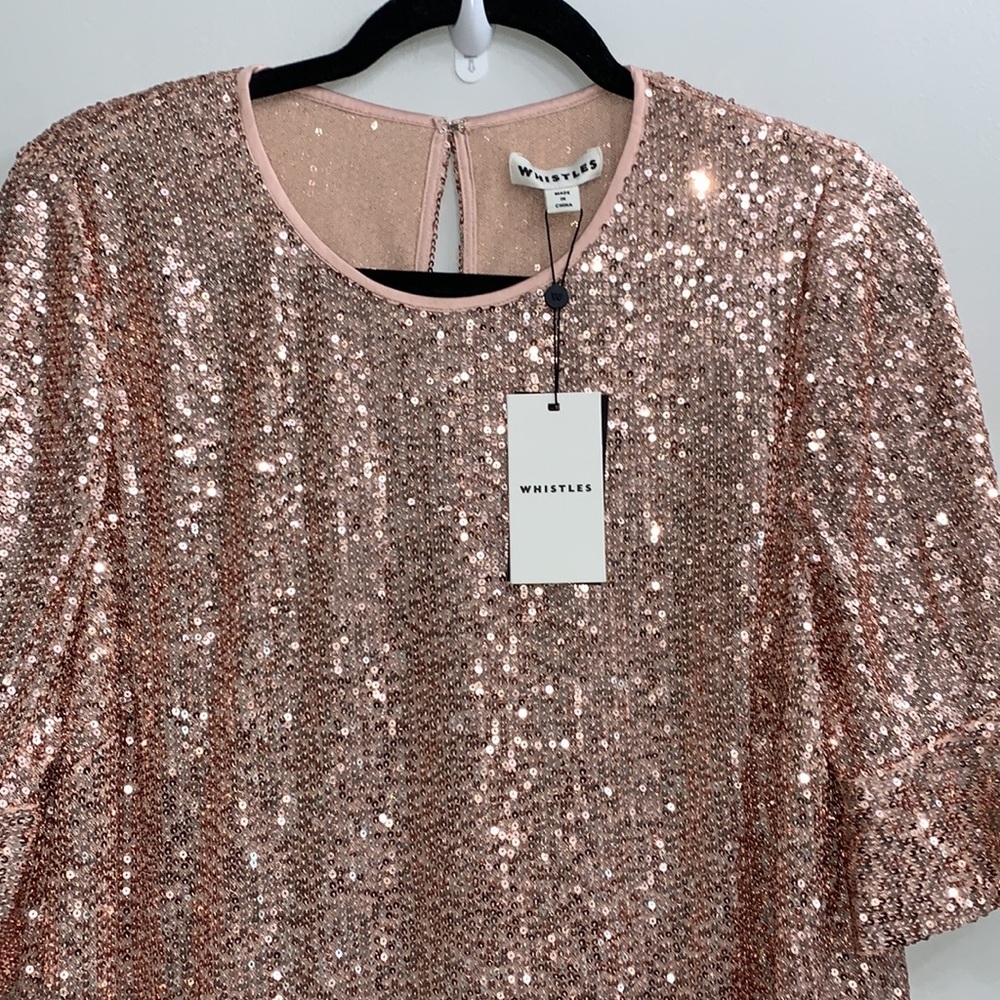 Nwt Whistles Sada Sequin Top — image 2 of 8